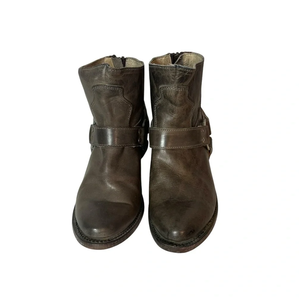 Freebird by Steven Womens Santiago Distressed Leather Harness Boots Size 8 - Picture 3 of 10